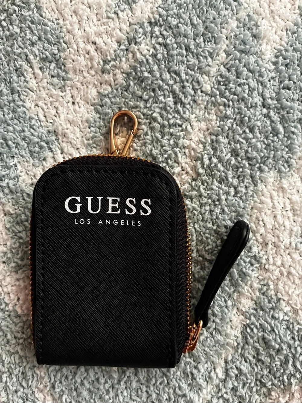 Guess Black Keychain Coin Purse